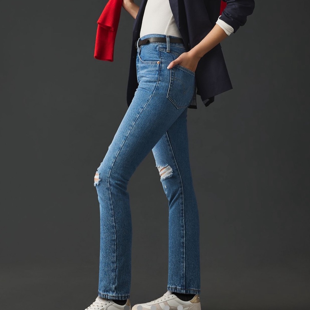 *Anthropologie 501 Levi’s High Rise Skinny Jeans
